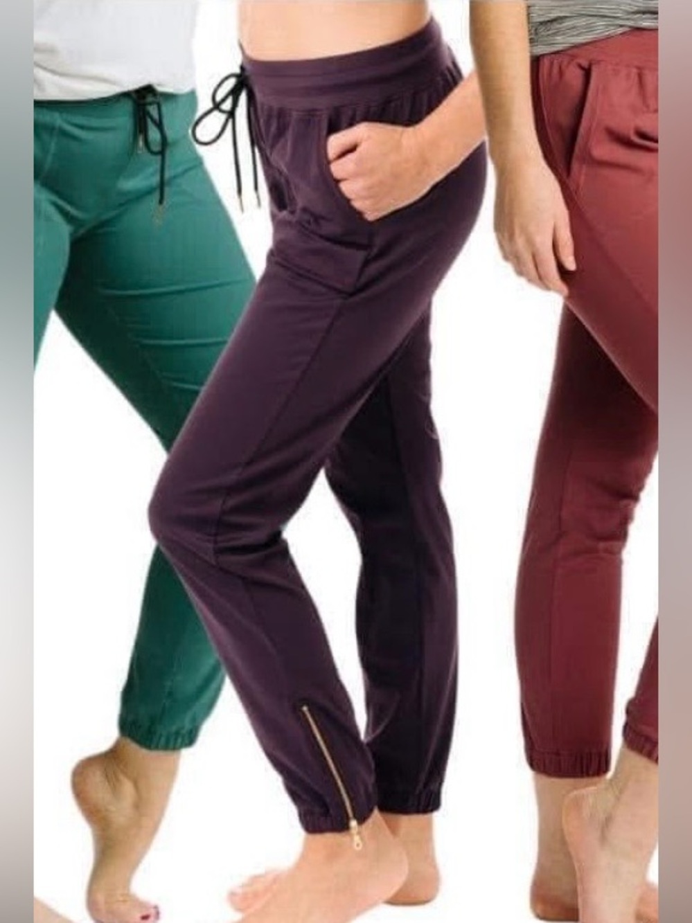 Zyia Active Peak Zipper Jogger Rare colour  Plum Size Medium
